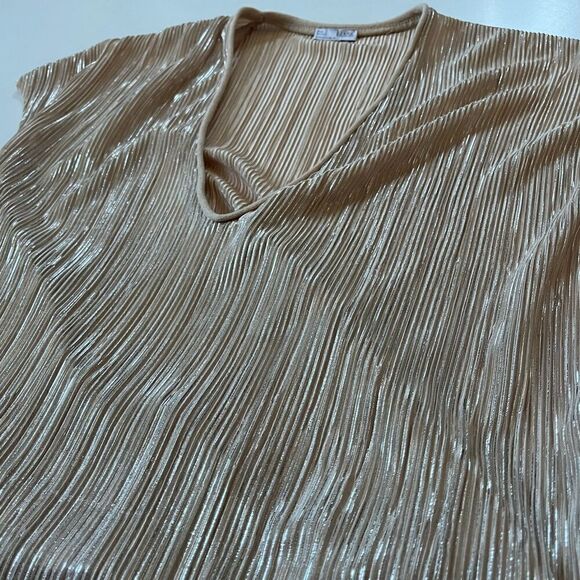 Zara Metallic Ribbed Top Small - Picture 6 of 7